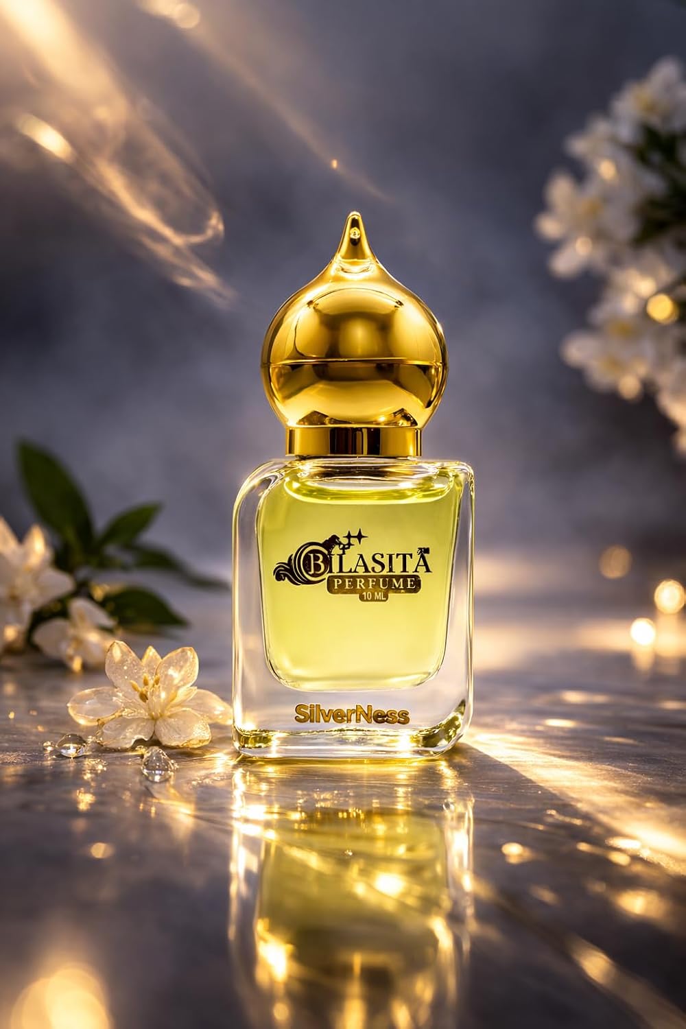 SilverNess  Attar 10ml | SilverNess Attar for men | Alcohol-Free Long-Lasting Fragrance Oil | 100% Pure Ittar | Premium Wooden Box Pack Roll-On Golden Cap Glass Bottle Attar | Ideal Gift for men
