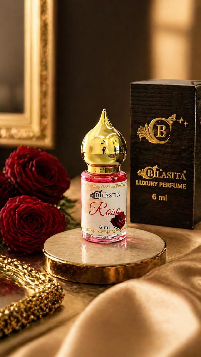 Rose Attar |Fresh & Luxury Unisex Fragrance | Long Lasting Fragrance for Men and Women | Premium Roll-On Attar for Men & Women 6ML