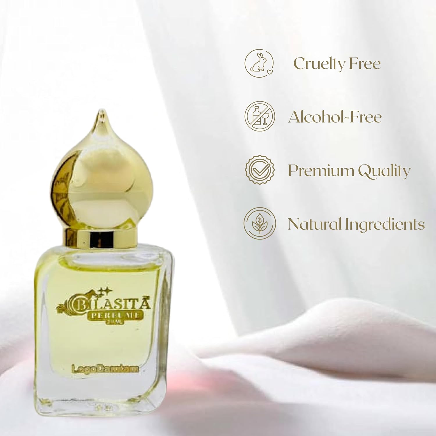 Logodamtam Attar 10ml | Logodamtam Attar for Men | Alcohol-Free Long-Lasting Fragrance Oil | 100% Pure Ittar | Premium Wooden Box Pack Roll-On Golden Cap Glass Bottle Attar | Ideal Gift for Men