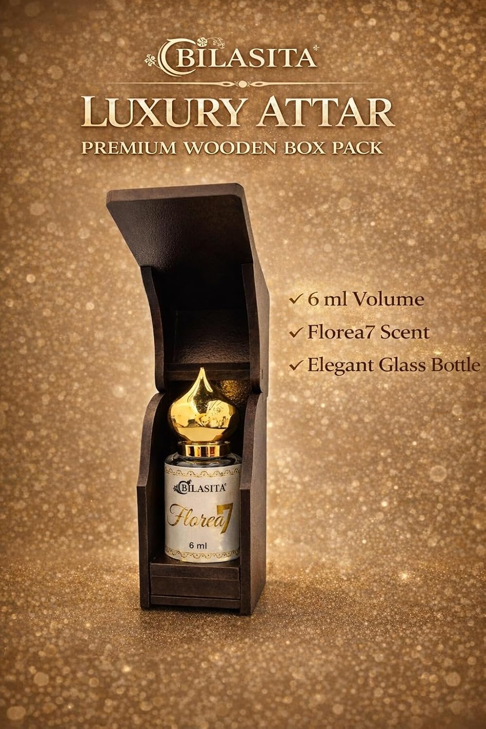 Florea7 Attar |Fresh & Luxury Unisex Fragrance | Long Lasting Fragrance for Men and Women | Premium Roll-On Attar for Men & Women 6ML