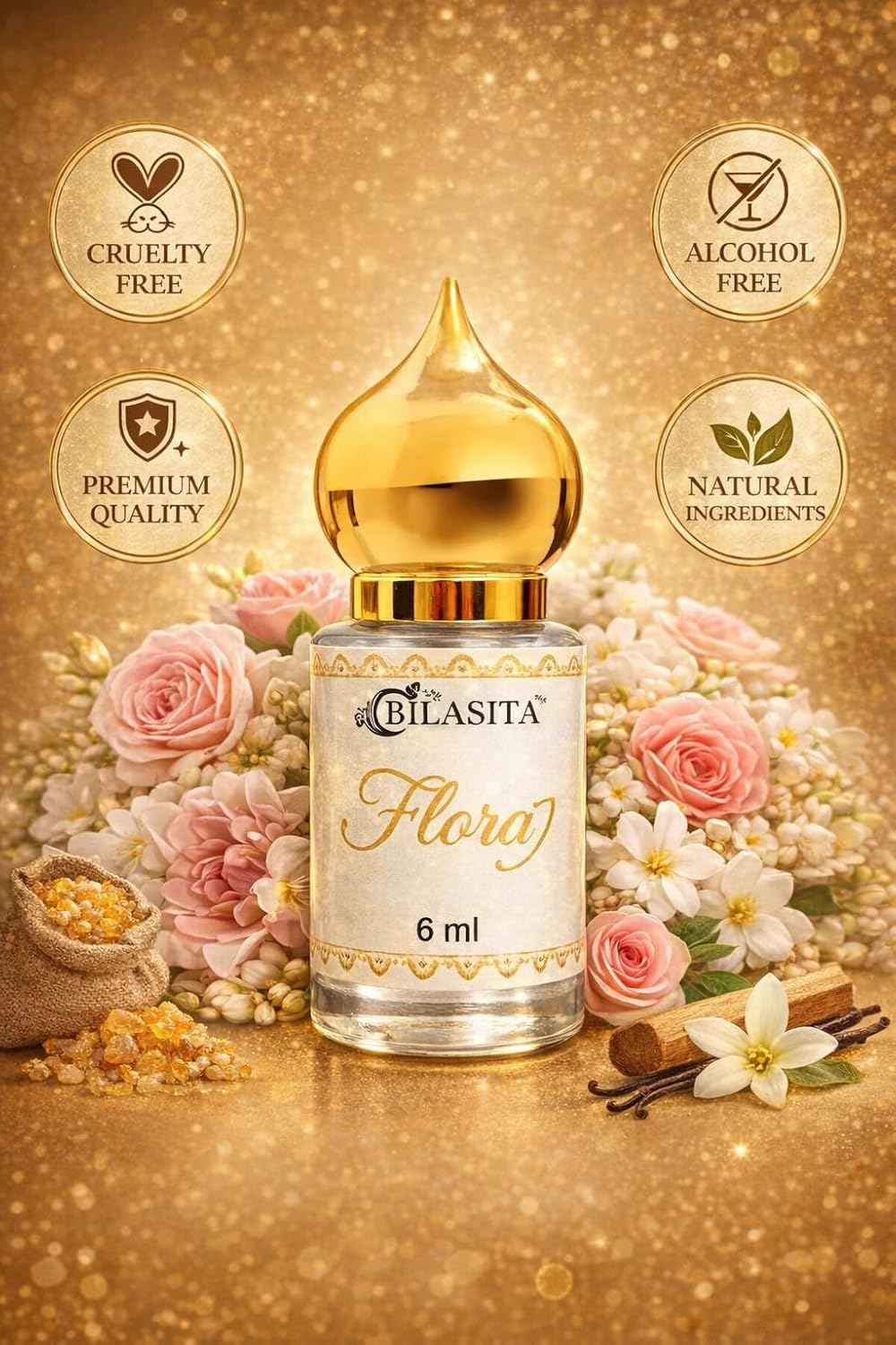 Florea7 Attar |Fresh & Luxury Unisex Fragrance | Long Lasting Fragrance for Men and Women | Premium Roll-On Attar for Men & Women 6ML