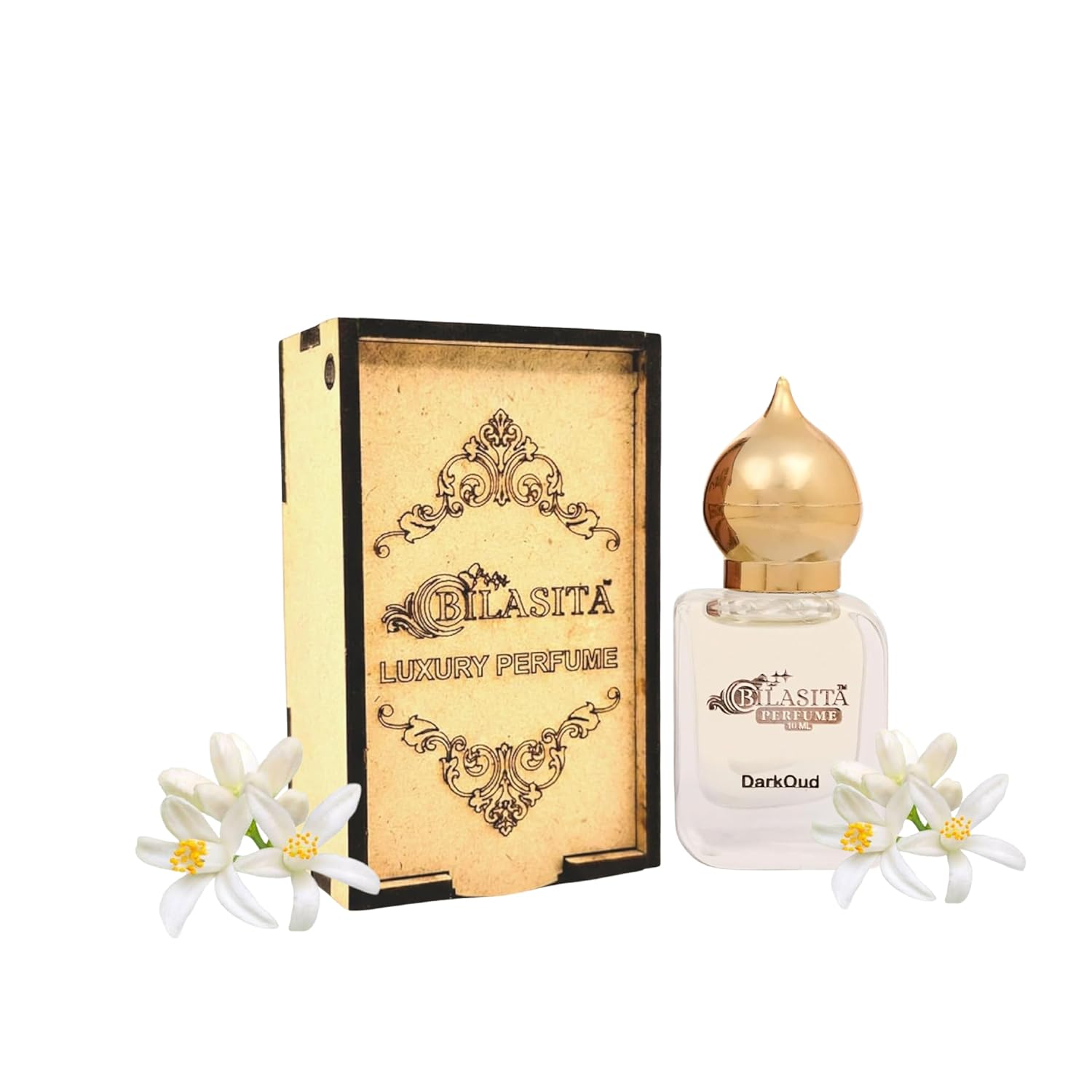 Darkoud Attar 10ml | Darkoud Attar for men & Women | Alcohol-Free Long-Lasting Fragrance Oil | 100% Pure Ittar | Premium Wooden Box Pack Roll-On Golden Cap Glass Bottle Attar | Ideal Gift for men & Women