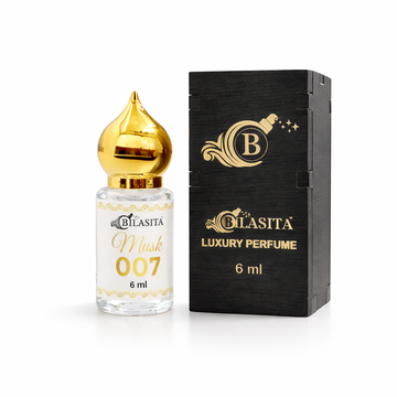 Musk007 Attar 10ml | Musk Attar for Men & Women | Alcohol-Free Long-Lasting Fragrance Oil | 100% Pure Ittar | Premium Wooden Box Pack Roll-On Golden Cap Glass Bottle Attar | Ideal Gift for Men and Women