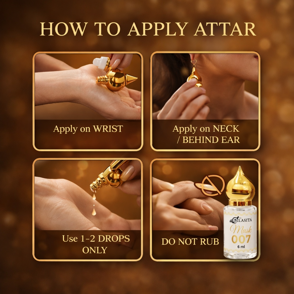 Musk007 Attar 10ml | Musk Attar for Men & Women | Alcohol-Free Long-Lasting Fragrance Oil | 100% Pure Ittar | Premium Wooden Box Pack Roll-On Golden Cap Glass Bottle Attar | Ideal Gift for Men and Women
