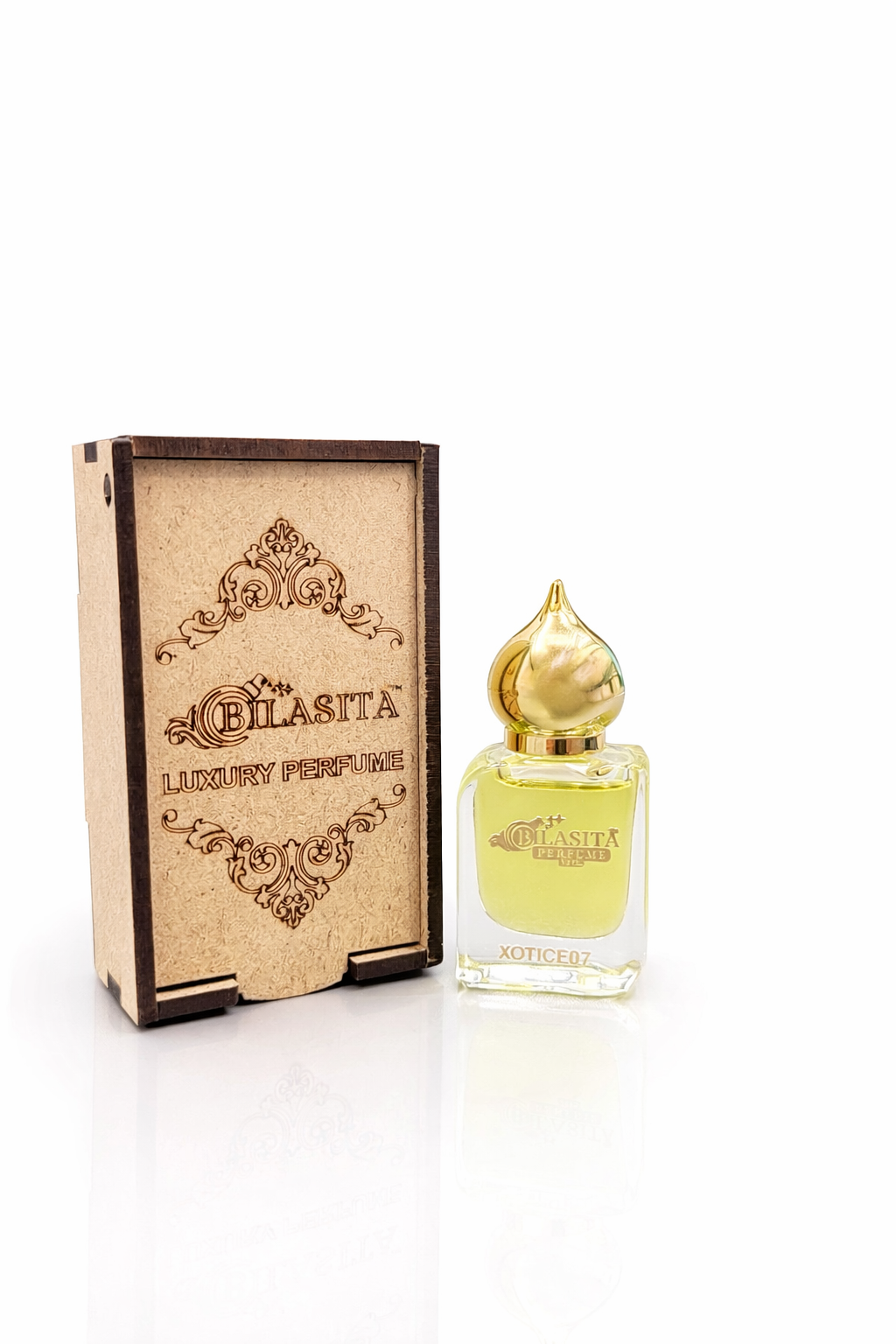 XOTICE07 Attar 10ml | Musk Attar for Men & Women | Alcohol-Free Long-Lasting Fragrance Oil | 100% Pure Ittar | Premium Wooden Box Pack Roll-On Golden Cap Glass Bottle Attar | Ideal Gift for Men and Women