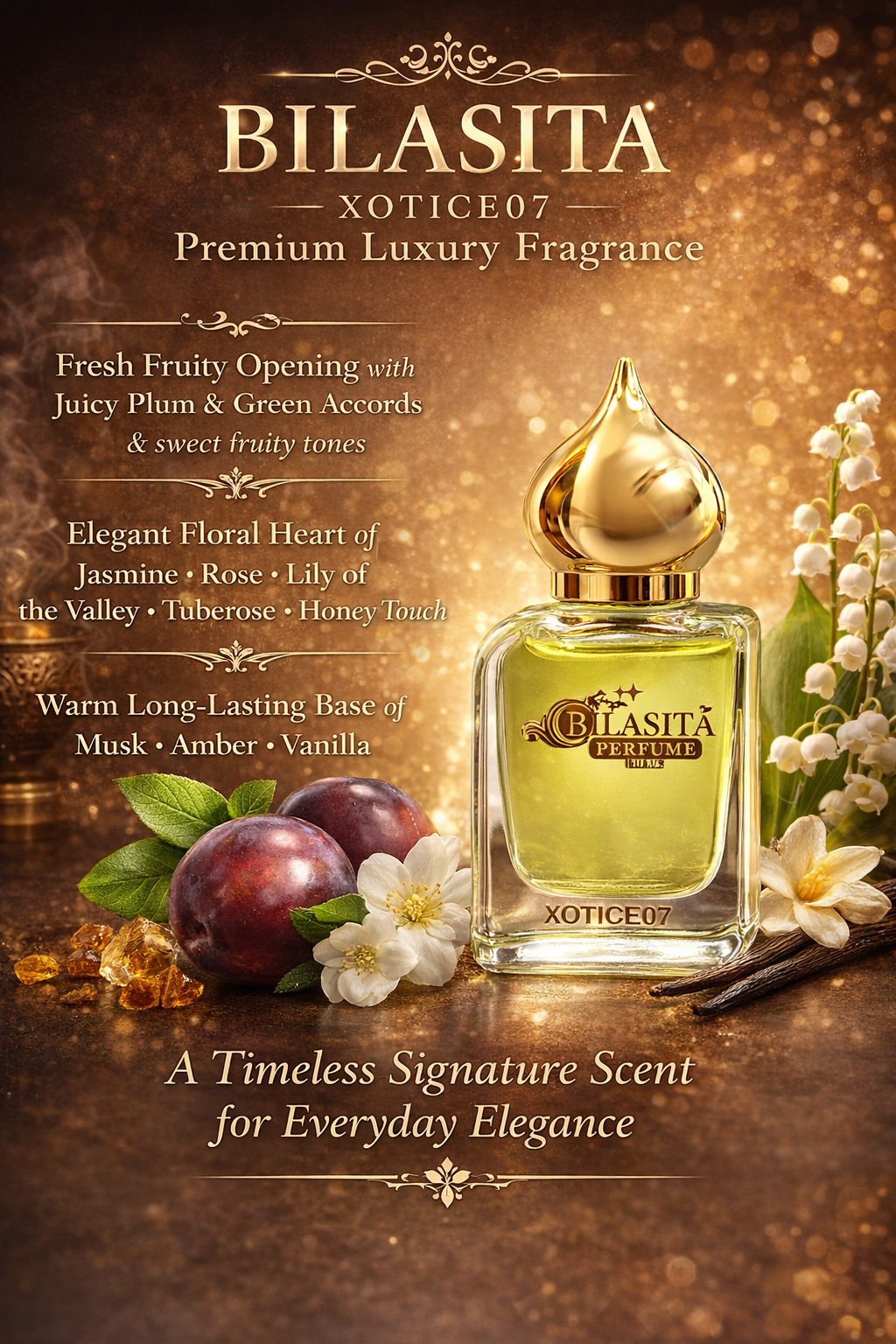 XOTICE07 Attar 10ml | Musk Attar for Men & Women | Alcohol-Free Long-Lasting Fragrance Oil | 100% Pure Ittar | Premium Wooden Box Pack Roll-On Golden Cap Glass Bottle Attar | Ideal Gift for Men and Women