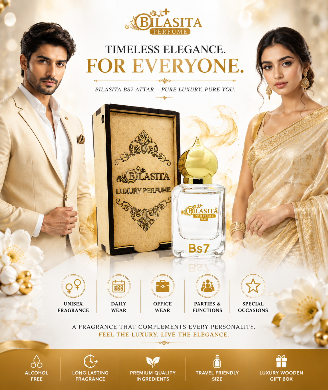 Bs7 Attar, 10ml, Luxury Unisex Fragrance | Long Lasting Fragrance for Men and Women | Attar Perfume for Men & Women