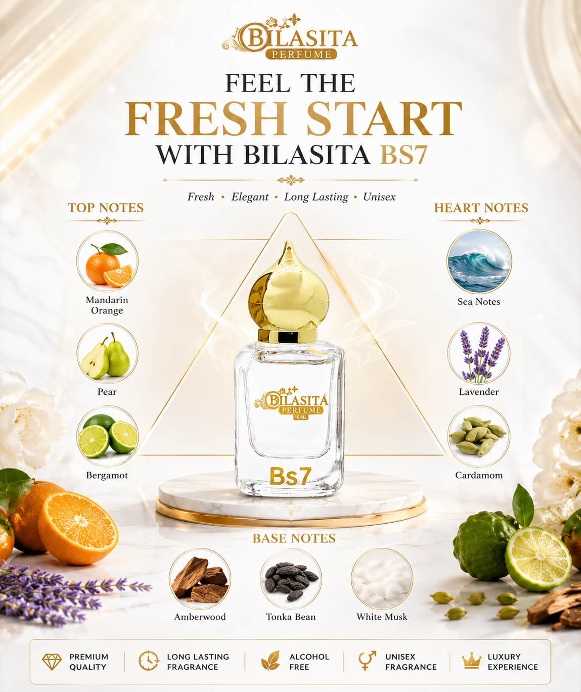 Bs7 Attar, 10ml, Luxury Unisex Fragrance | Long Lasting Fragrance for Men and Women | Attar Perfume for Men & Women
