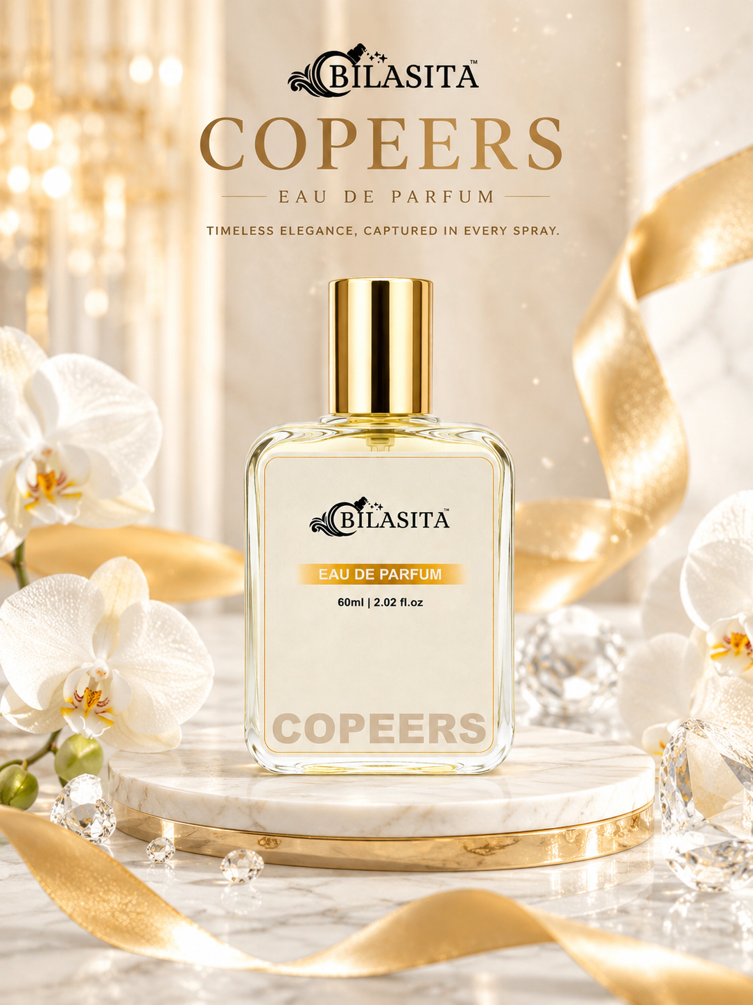 COPEERS Luxury Perfume with 30% French Fragrance Oil | Eau de Parfum for Men & Women | Long Lasting Elegant Fragrance | 60 ml EDP (Copy) (Copy)