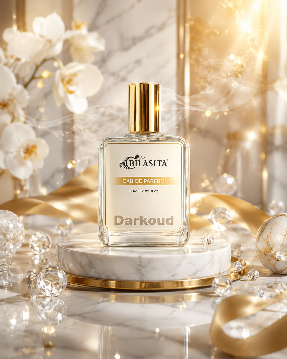 DARKOUD Luxury Perfume with 30% French Fragrance Oil | Eau de Parfum for Men & Women | Long Lasting Elegant Fragrance | 60 ml EDP