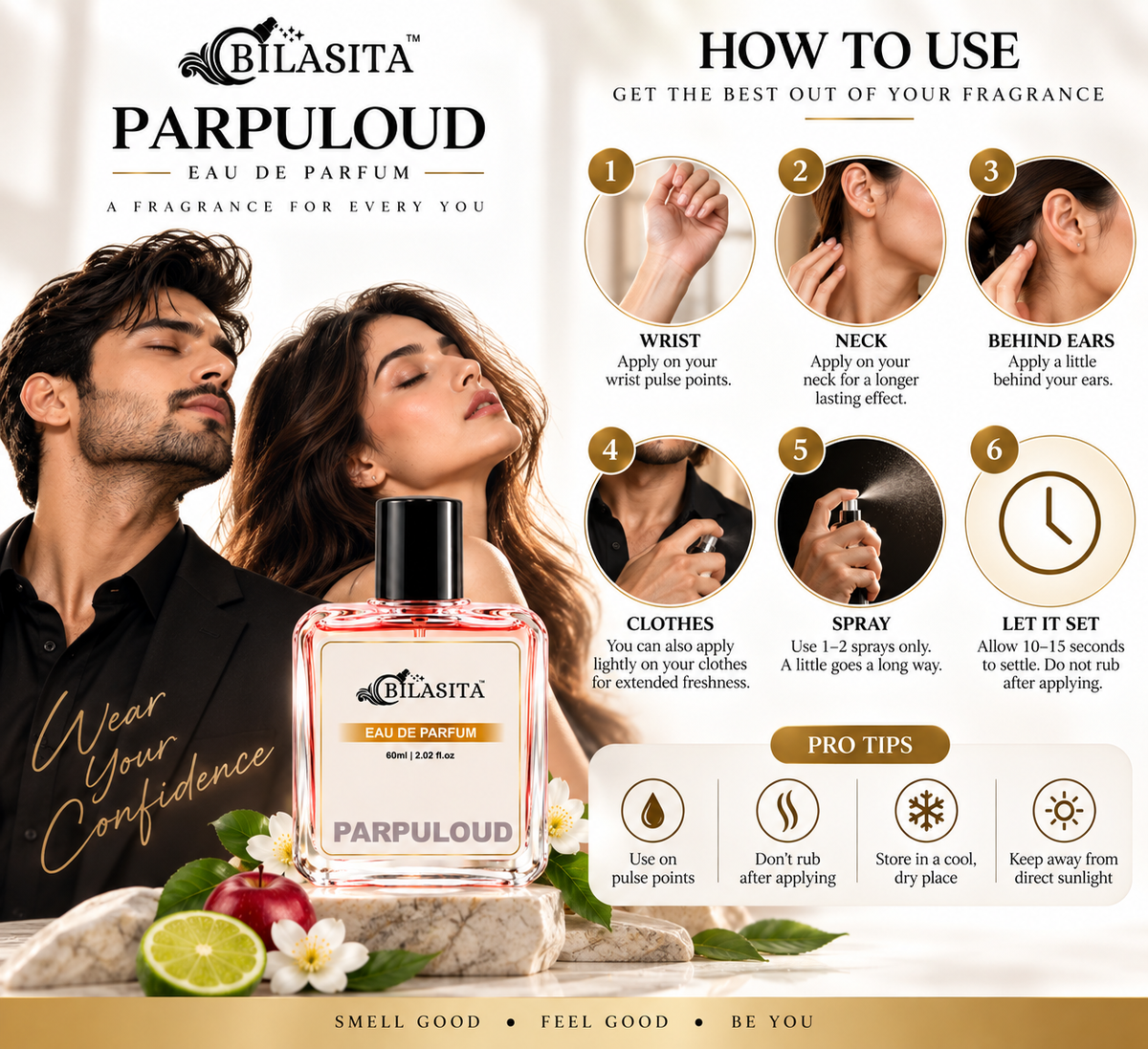 Bilasita PARPULOUD Luxury Perfume – Long Lasting Eau de Parfum for Men & Women