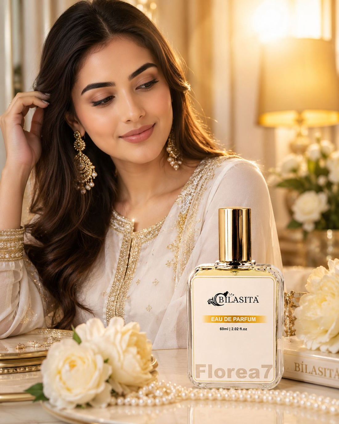 Florea7 Romantic Perfume | Floral Citrus Fresh 35% French Fragrance Oil Long Lasting Fragrance for Women,Gift for Her - 60ml EDP